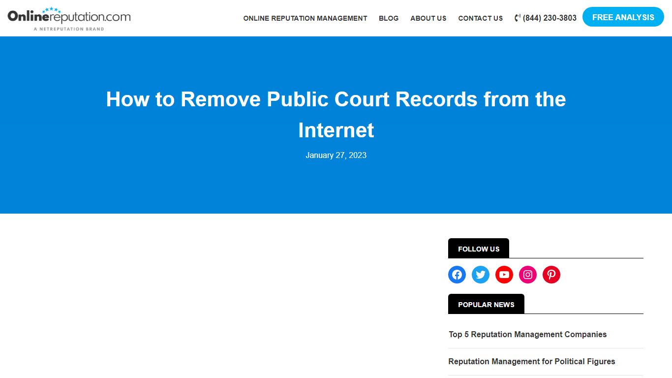 Remove Online Court Records: 5 Strategies - OnlineReputation.com
